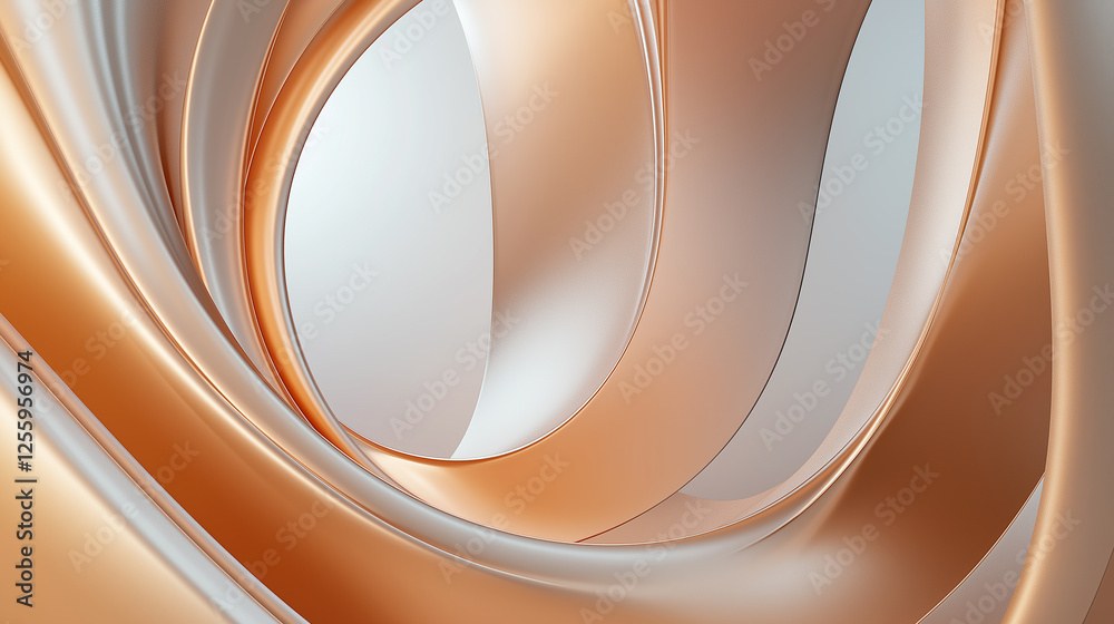 Leinwandbilder abstract orange and white swirls creating dynamic visual flow