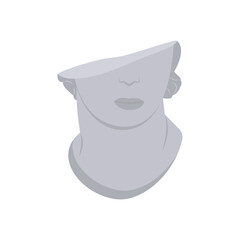 Sculpture, Exhibition Vector illustration Isolated