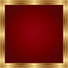 golden frame with red background