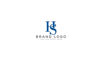 letter HS logo design vector template design for brand.