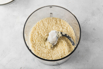 Cookie crumbs made in a crusher
