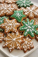 Cookies on White Plate