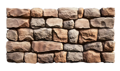 Fototapeta premium A stone wall piled up with stones