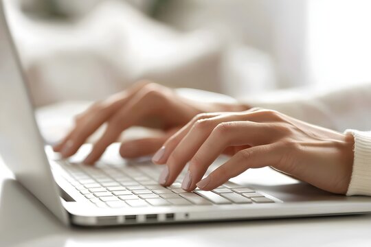 Efficiently Typing on a Laptop Keyboard: A Guide to Accurate and Fast Keystrokes for Improved Productivity and Comfort.