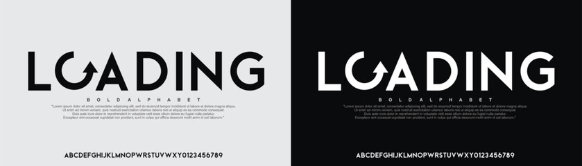 Modern Bold Font. Regular Italic Number Typography urban style alphabet fonts for fashion, sport, technology, digital, movie, logo design, vector illustration
