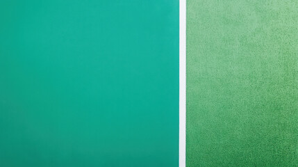 Fototapeta premium vibrant green tennis court surface with white lines, perfect for sports