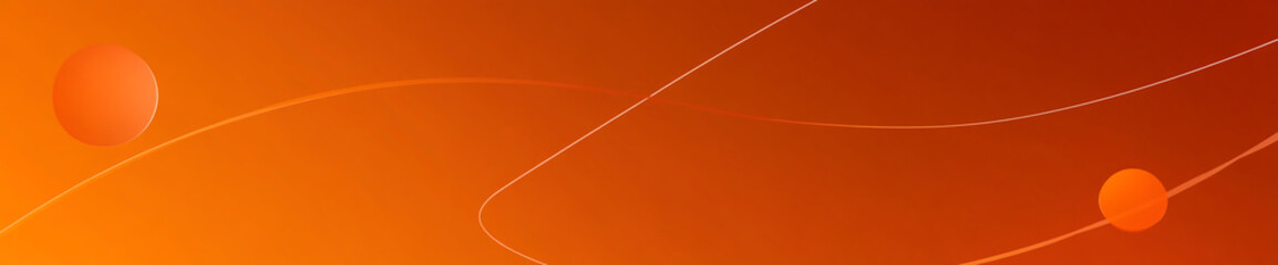 Bright orange background with geometric shapes and gradients, a simple vector banner design for the website of a graphic designer,