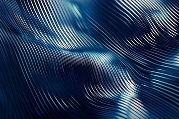 Futuristic Abstract Blue Background &ndash; Metallic Texture with Diagonal Light Streaks

