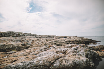 rocks and sky