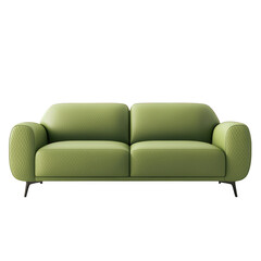 A fabric sofa with a blank background