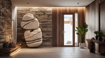 Modern Coastal Entrance Hall Design