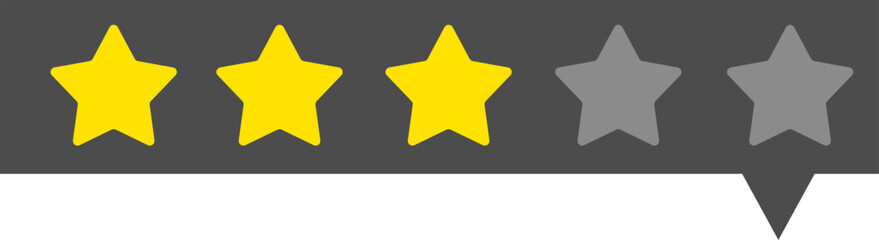 3 star rating icon