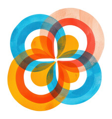 Obraz premium PNG Flower design art contemporary.