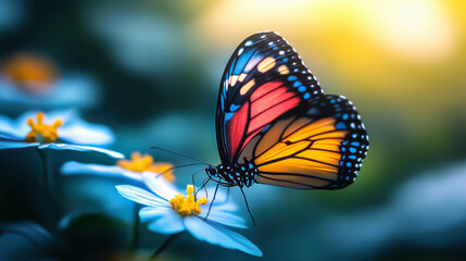 Fototapeta premium Beautiful in nature on flower.