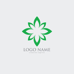 Green Leaf Logo vector template