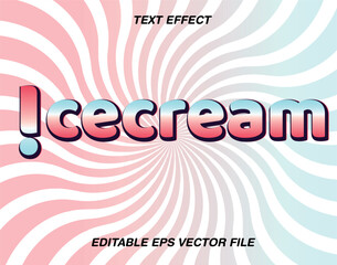 text effect editable tamplate