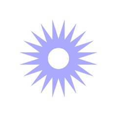 Flower clip art design on plain white transparent isolated background for card, shirt, hoodie, sweatshirt, apparel, card, tag, mug, icon, poster or badge