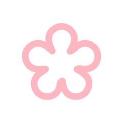 Flower clip art design on plain white transparent isolated background for card, shirt, hoodie, sweatshirt, apparel, card, tag, mug, icon, poster or badge