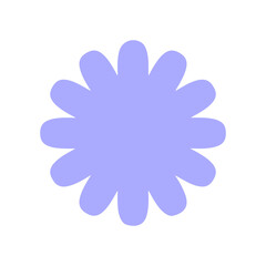 Flower clip art design on plain white transparent isolated background for card, shirt, hoodie, sweatshirt, apparel, card, tag, mug, icon, poster or badge