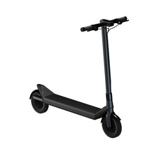 3D black scooter object icon