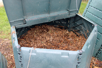 Bac compost, composteur collectif en plastique vert