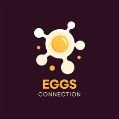 Eggs Connection Logo Design Template. Good for Business, Agency, Community and Organization