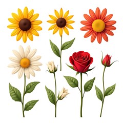 vector illustration of a flower