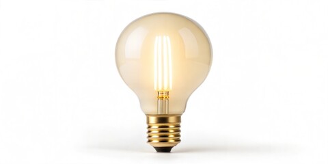 Light bulb isolated on white background.