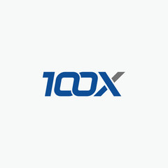 100x logo
