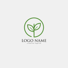 Green leaf logo, green leaf, health, flat, leaves, branding, creative, plant logo, bio leaf, life, eco fully editable vector logo template
