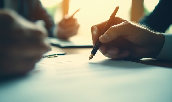 职场商务合作中的签约仪式