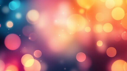 Bokeh Background with Vibrant Colors
