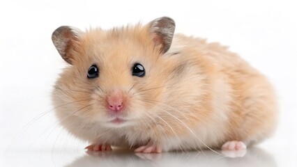 Adorable Syrian Hamster Close-up Composition, Soft Fur, Cute Pet Concept, Hamster Photography Hamster, Pet