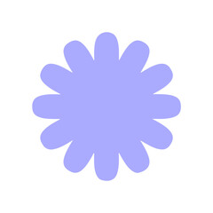 Flower clip art design on plain white transparent isolated background for card, shirt, hoodie, sweatshirt, apparel, card, tag, mug, icon, poster or badge