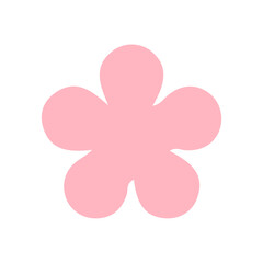 Flower clip art design on plain white transparent isolated background for card, shirt, hoodie, sweatshirt, apparel, card, tag, mug, icon, poster or badge