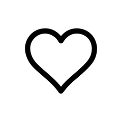 Heart clip art design on plain white transparent isolated background for card, shirt, hoodie, sweatshirt, apparel, tag, mug, icon, poster or badge