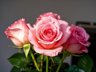 pink roses