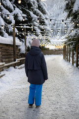 Walk in the winter park