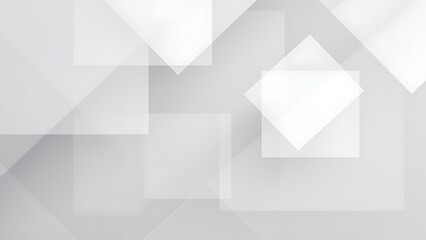 Abstract white background with texture pattern, layered geometric triangle shapes, white and grey glossy squares, abstract tech banner design. Graphic design element stripes concept for web, flyer