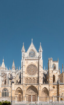 Gothic Architecture of Santa Maria de Regla Cathedral in Leon