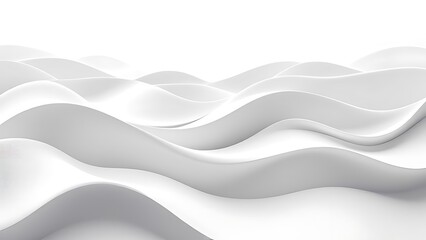 Obraz premium Stylish and modern minimalist seamless white wave texture pattern background with monochromatic color scheme. Abstract White Wave Forms background