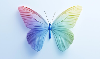 Celebrating marriage equality and lgbtq diversity empowering inclusion during pride month with a colorful butterfly representation