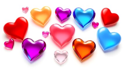 Fototapeta premium heart white bakcground