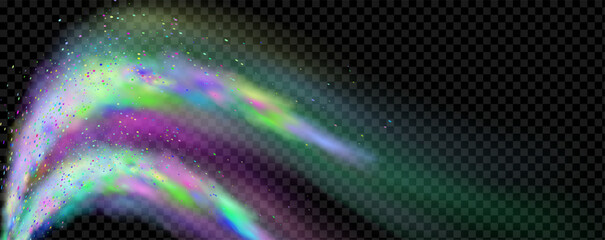 An explosion of colorful smoke clouds.Multicolor fog with blue and yellow particles.Explosions of color powder.