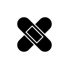 bandage icon Flat symbol set outline