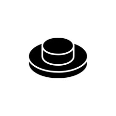 button icon Flat symbol set outline