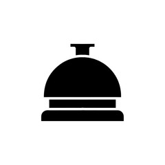 desk bell icon Flat symbol set outline