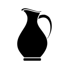 jug icon Flat symbol set outline