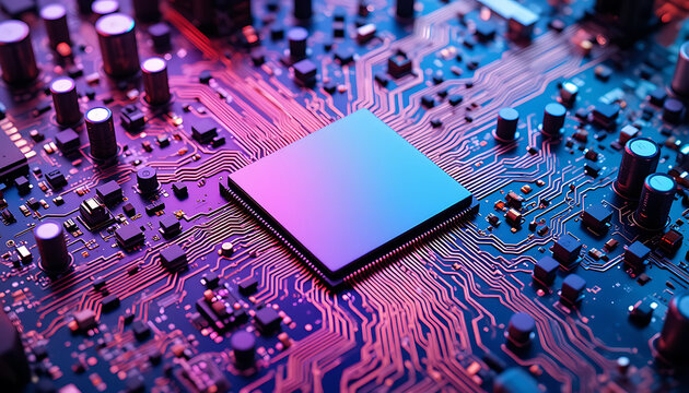 digital circuit boards and computer chips