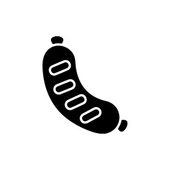 sausage icon Flat symbol set outline